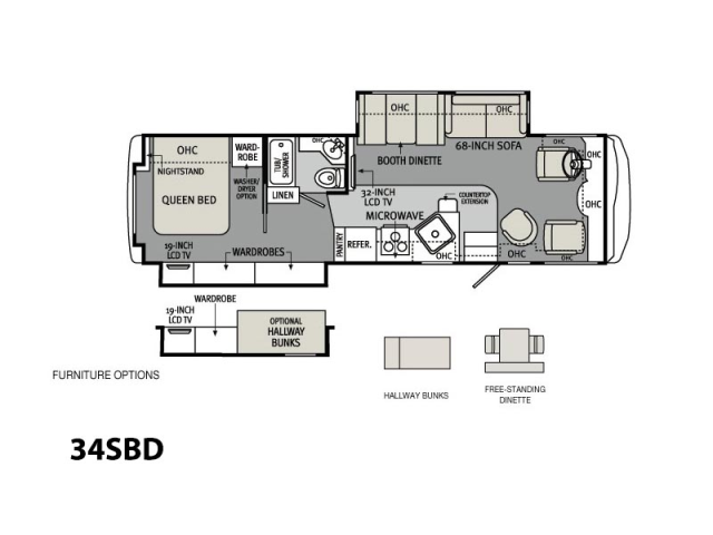 2013 Monaco RV Repaired At See Grins With A Floor Plan Like This.