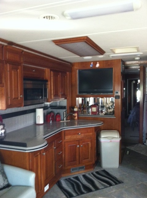 A Monaco 2013 RV Repaired At See Grins With Interior Like This.